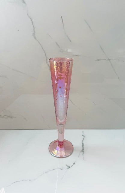 Slim Champagne Flute - Pink