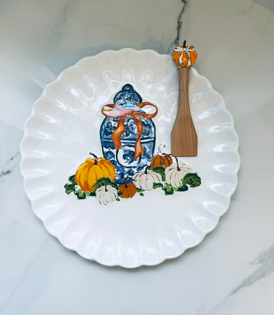 Fall Topiary Cookie Plate