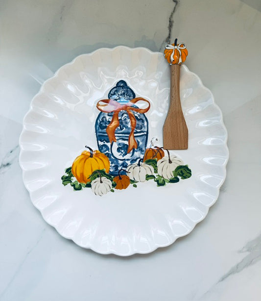 Fall Topiary Cookie Plate