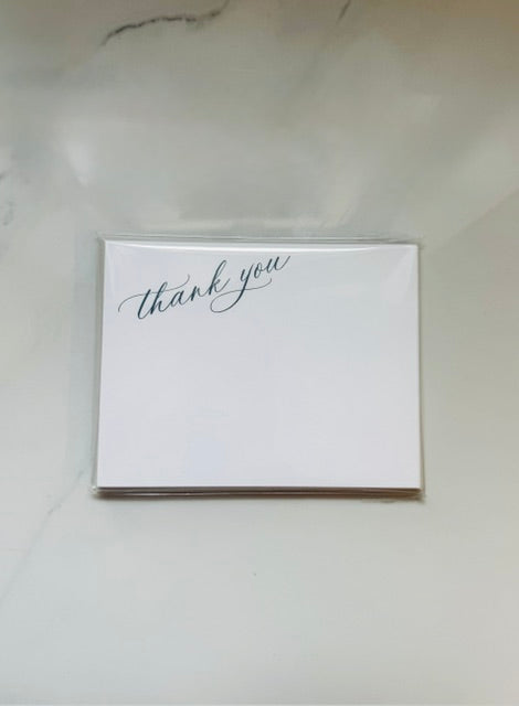 Angled Thank You Note Card Set - Set of 8
