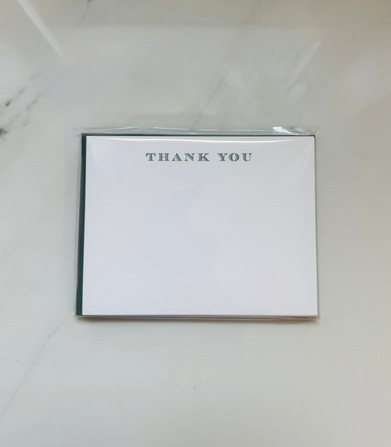 Thank You Filled Line Note Card Set - Set of 8