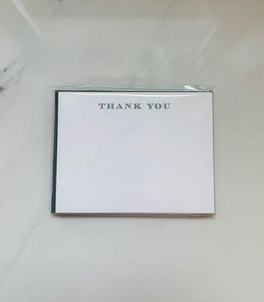Thank You Filled Line Note Card Set - Set of 8