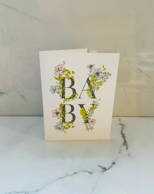 Floral Baby Card