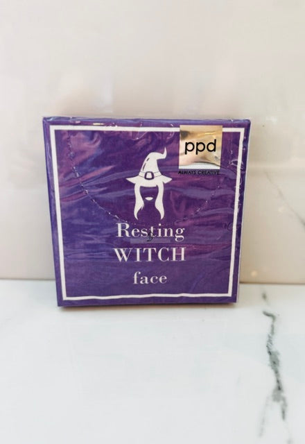 Witch Face Cocktail Napkins