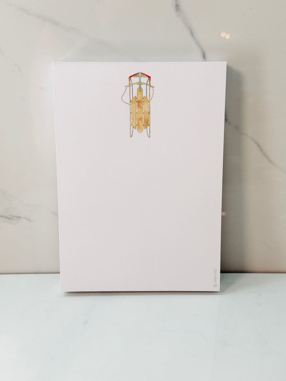 Vintage Sled Notepad