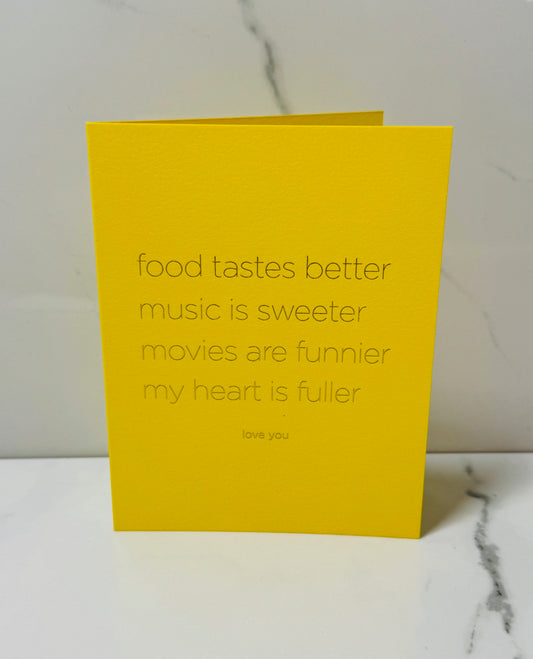 My Heart is Fuller Card