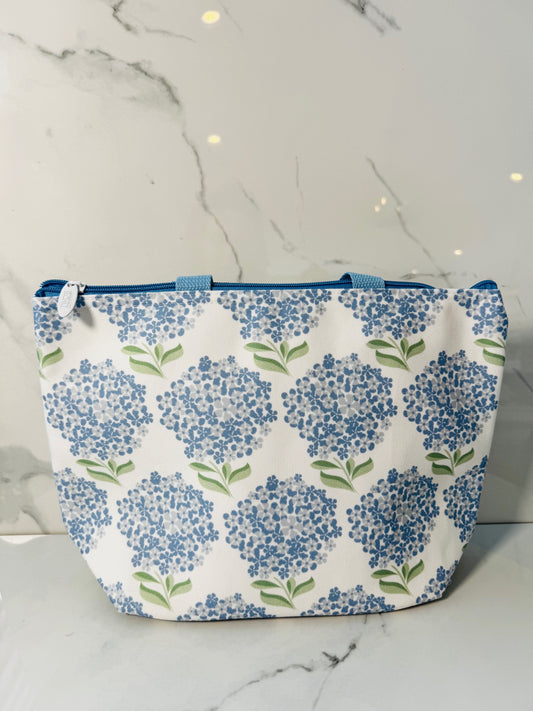 White Hydrangea Thermal Lunch Tote