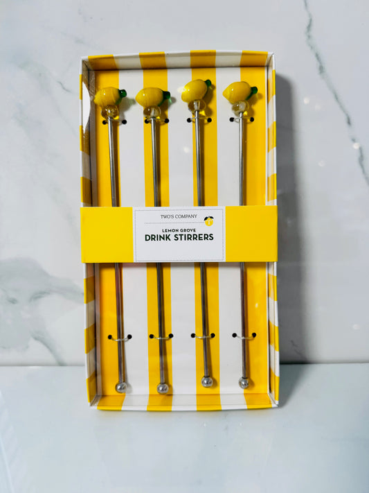 Lemon Stirrers - Set of 4