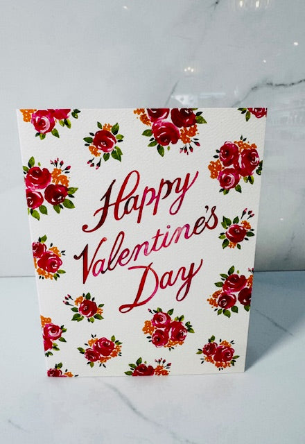 Flowery Valentine Card