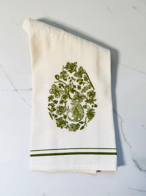 Spring Toile Egg Hand Towel