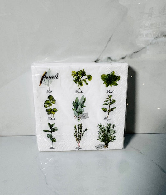Garden Herb Cocktail Napkin