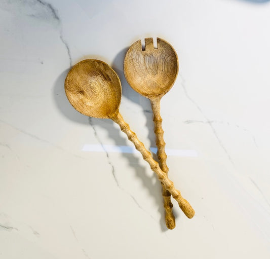 Mango Wood Serving Utensil Set