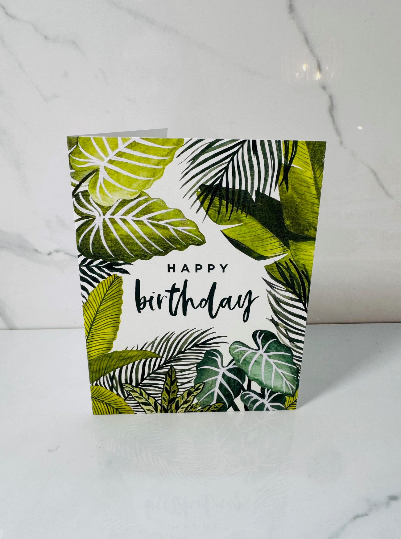 Alocasia Happy Birthday Card