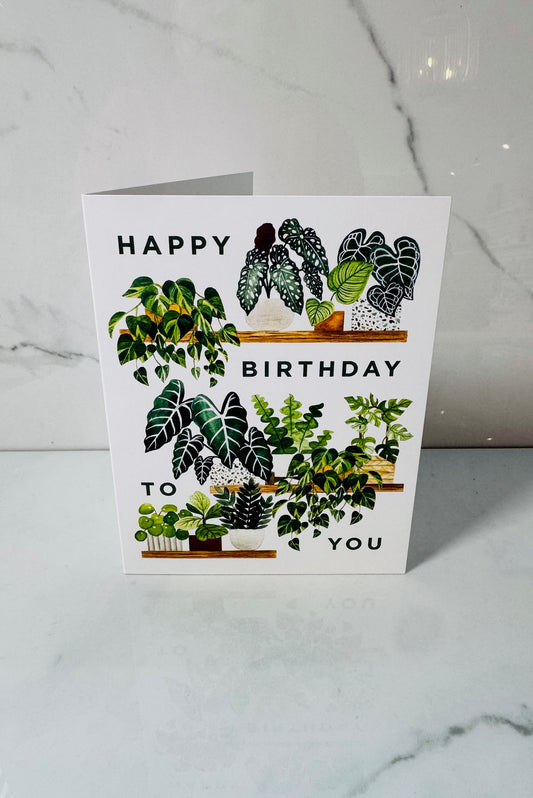 Plant Happy Birthday Card