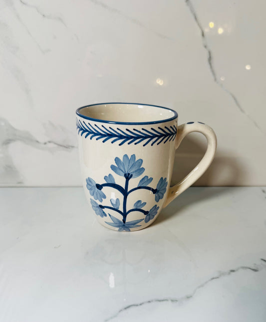 Blue and White Cornflower Mug