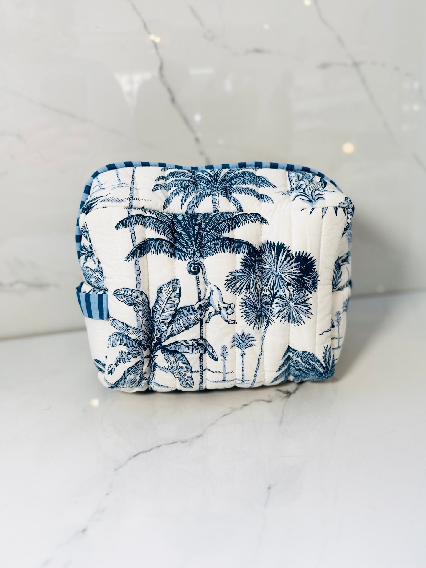 Tropical Toile Pouch