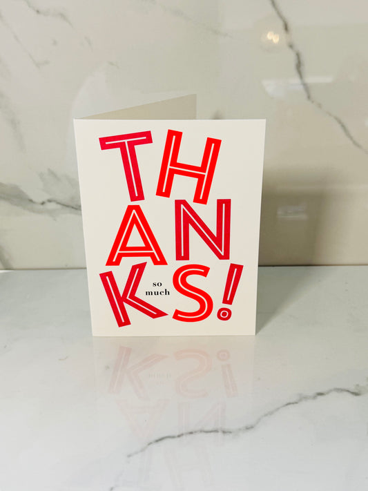 Bright Thanks, Thank You Card