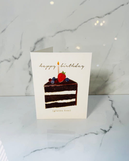 Gluten Free Birthday Cake Birthday Card