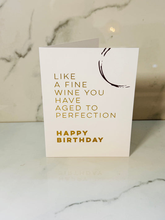 Aged To Perfection Birthday Card
