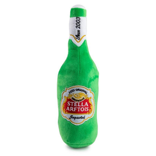 Stella Arftois Beer Bottle Squeaker Dog Toy