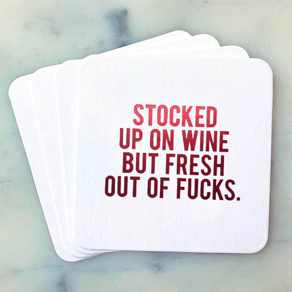 Stocked Up On Wine Coasters