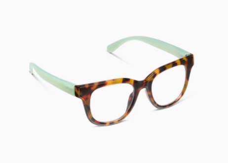 Buffy Glasses - Tortoise/Green +2.00