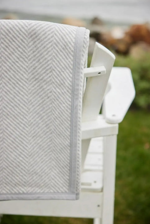 Grey Herringbone ChappyWrap Blanket