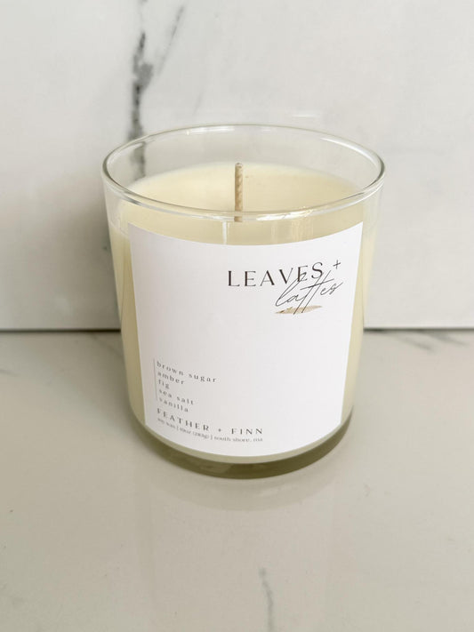 Leaves + Latte Candle