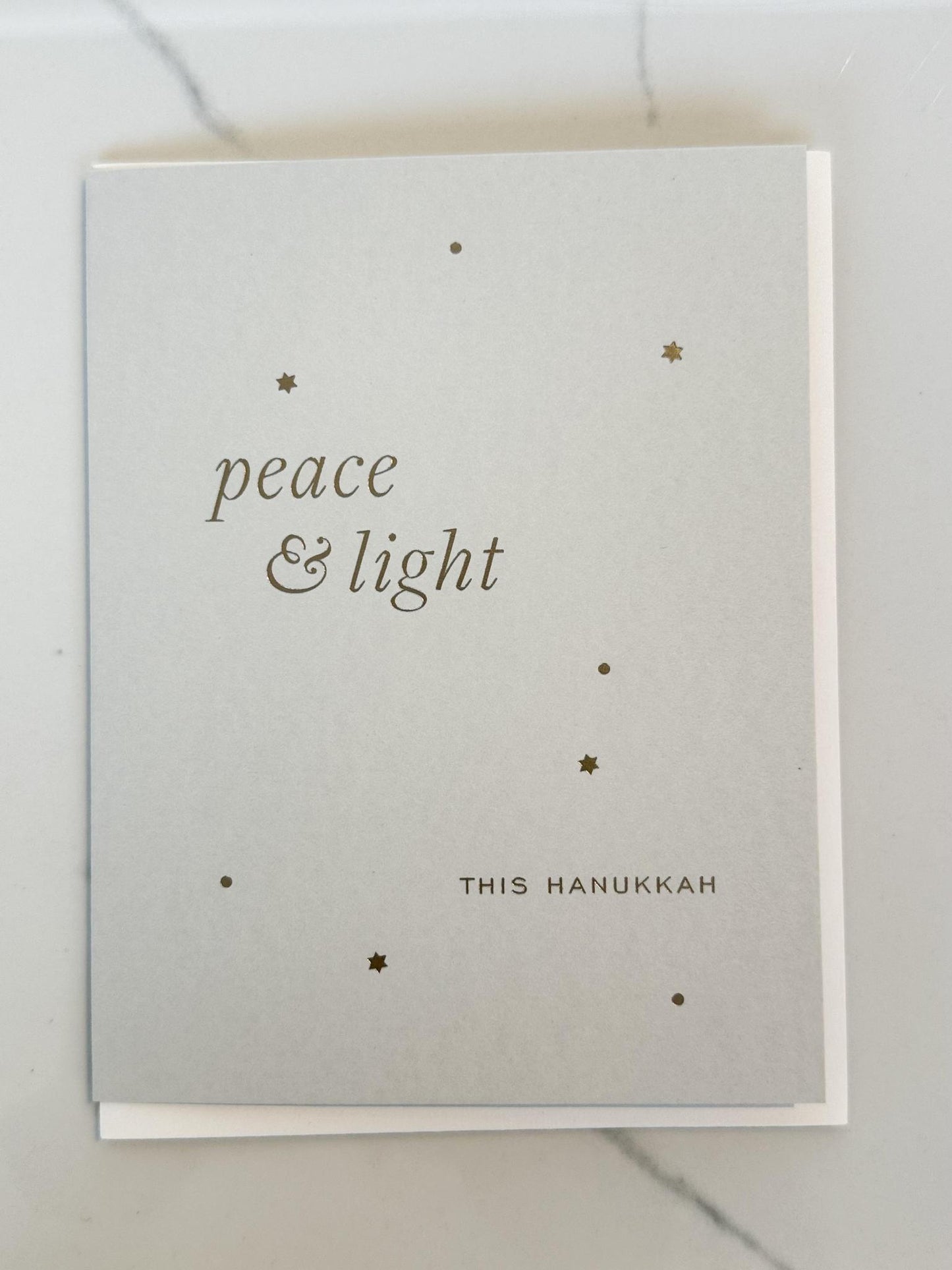 Peace and Light Hanukkah Greeting Card