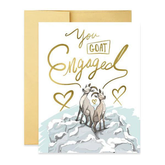 You GOAT Engaged Card