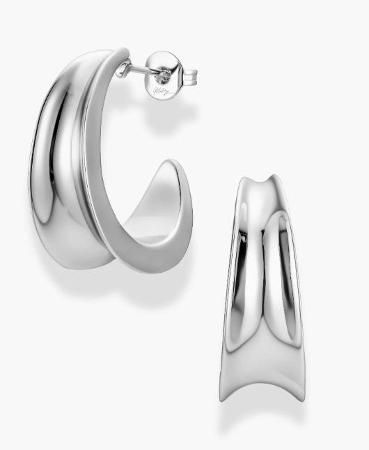 Grande Valen Tapered Hoop Earrings