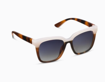 Mocha Tortoise and Cream Frenchy Polarized Sunglasses