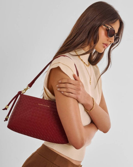 Nova Small Shoulder Bag - Crimson