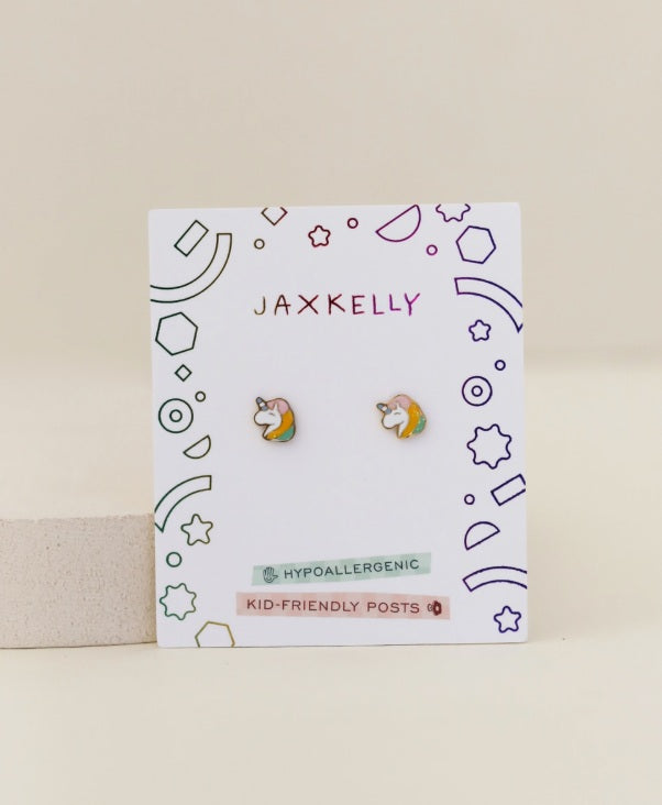Unicorn Enamel Kids Earrings