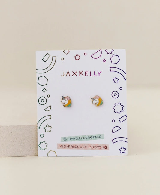 Unicorn Enamel Kids Earrings