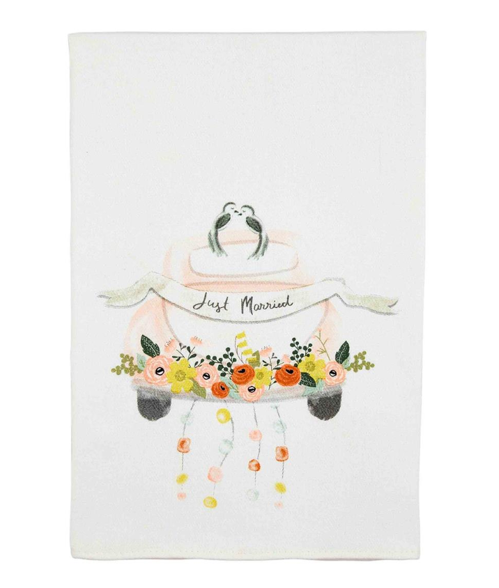 Just Married Car Tea Towel